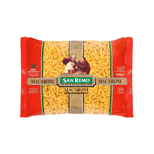 

SAN REMO MACCARONI 500 GR