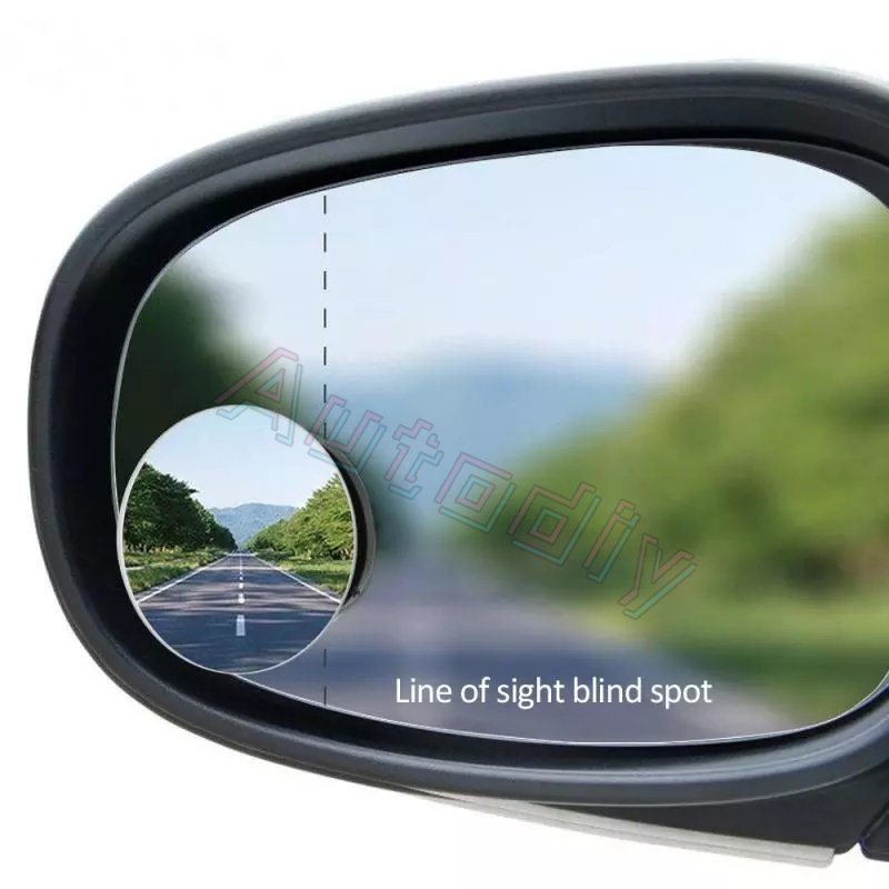 Convex Mirror Mobil -360° Kaca Spion Wide Angle Vehicle Blind Spot Kaca Spion Belakang