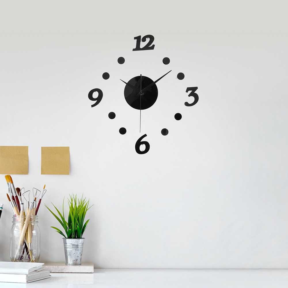 (BISA COD) FTIHSHP  Jam Dinding DIY Giant Clock Creative Design 30cm - DIY-06