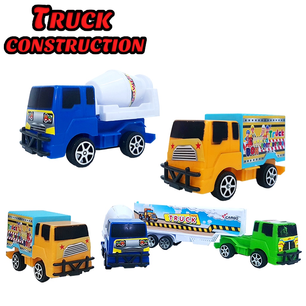 Mainan Anak Truck Contrucstion / Mainan Truck Metro Builder 3PC 6335