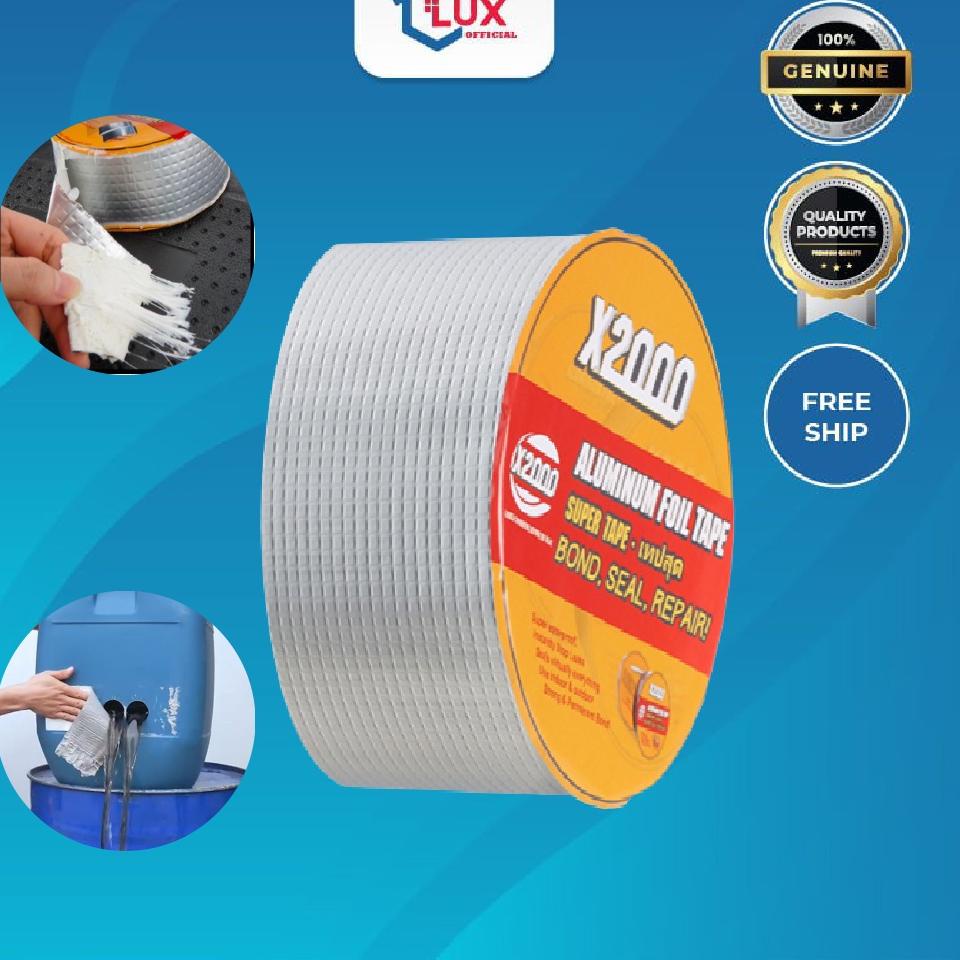 ✰ Super tape x2000 lakban anti bocor jepang tahan air aluminium tape strong doble tip super kuat sti