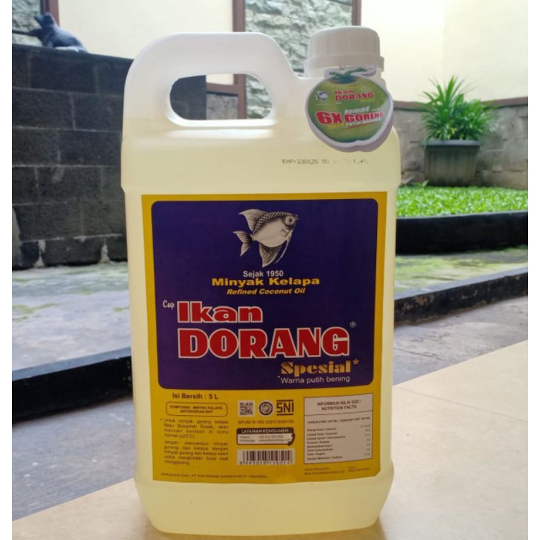 

(DORANG SPESIAL) Minyak Goreng Kelapa Ikan Dorang Spesial 5lt / Minyak Dorang spesial 5 liter