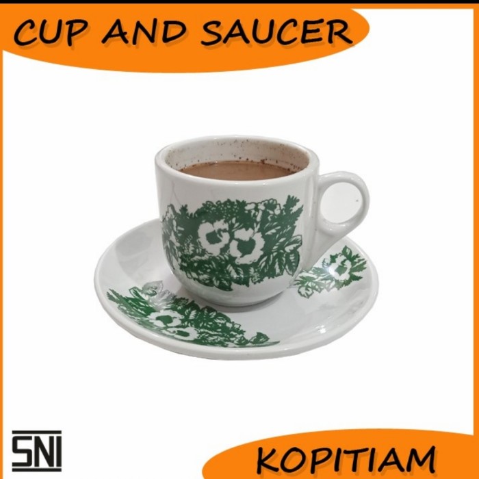 [Cangkir] Cangkir Kopitiam/Gelas Kopitiam/Cangkir Keramik/Cangkir Kopi/Keramik [Barang Stok]