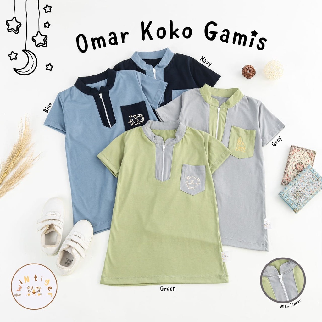 Twin Tiger Baby Omar Koko Gamis Anak 1-3 Tahun