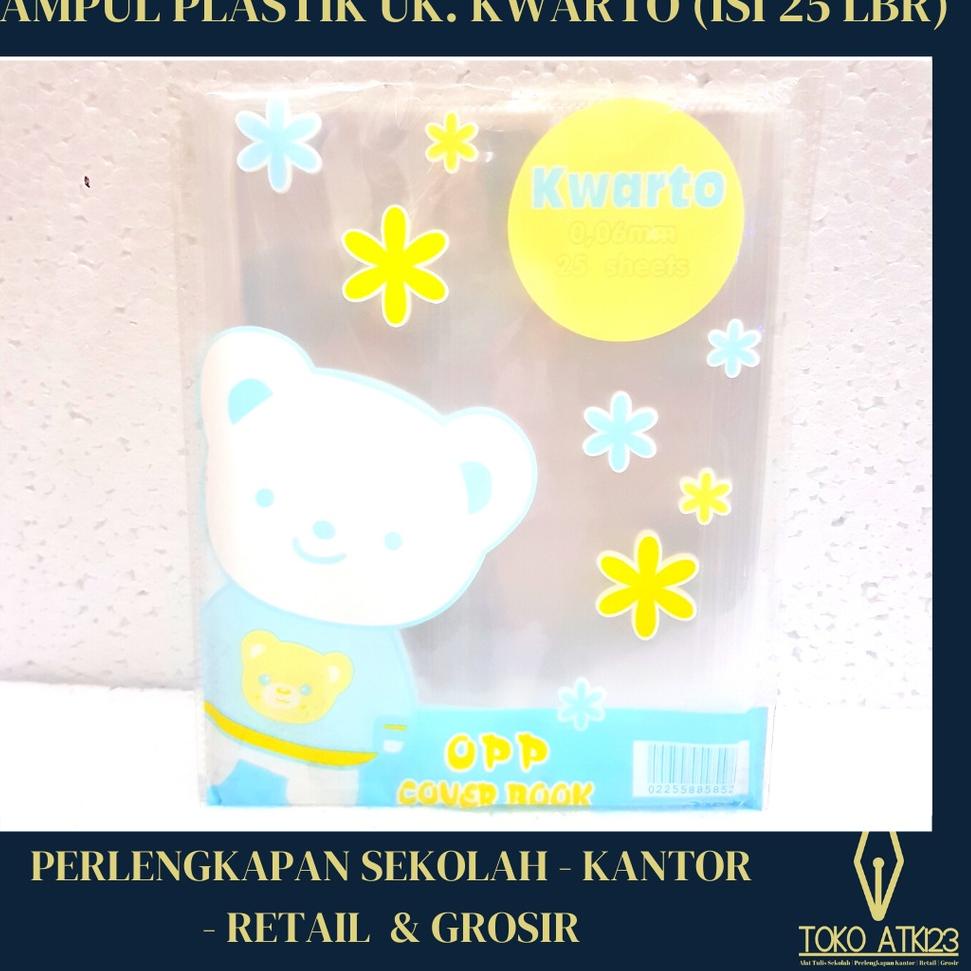 

D21 Sampul Buku Plastik Kwarto / Mika Transparant / Tebal (1 Set isi 25) SIAP KIRIM ♝
