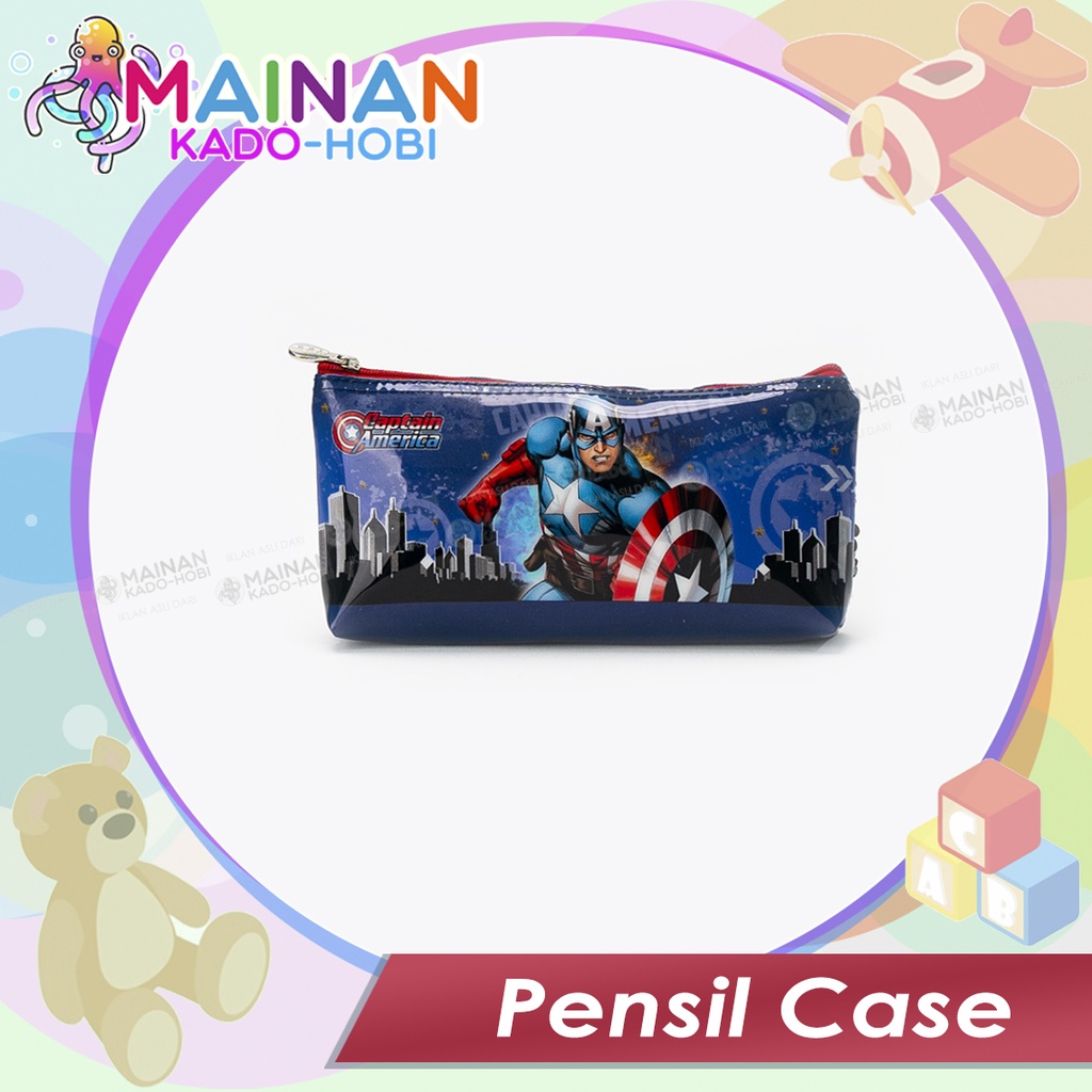 HADIAH ULANG TAHUN ANAK PENCIL BAG KARAKTER SUPERHERO CAPTAIN AMERICA