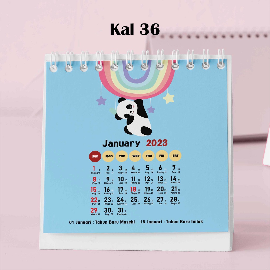 

Hanabi Kalender Mini 2024 / Kalender Meja 2024 Custom KAL36