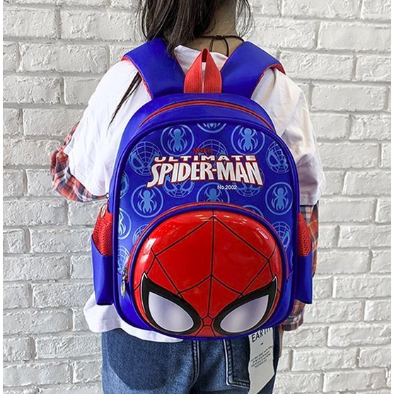 Amadela Story - Tas Sekolah Anak Tas Ransel Anak Spiderman Captain America Tas Ransel Karakter 3D TAS ANAK PAUD