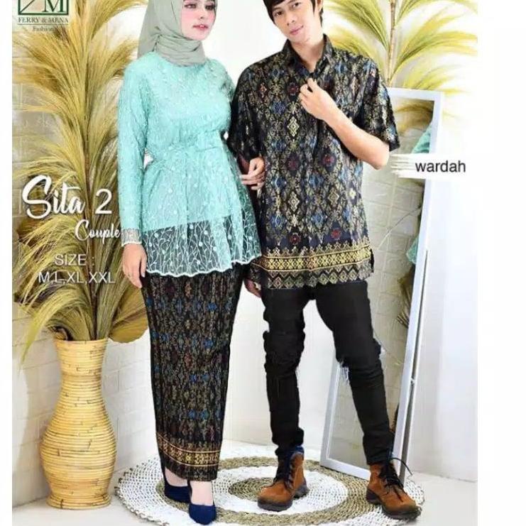 ✈ SET COUPLE KEBAYA SITA 2 ~ COUPLE KEBAYA WISUDA ~ COUPLE KEBAYA PESTA ~ KEBAYA COUPLE KEKINIAN ~ C