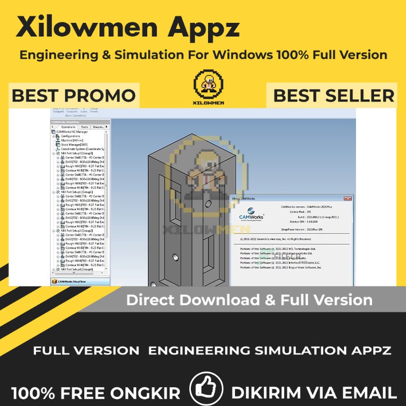 [Full Version] CAMWorks ShopFloor 2021 Plus SP3 Pro Engineering Software Lifetime Win OS