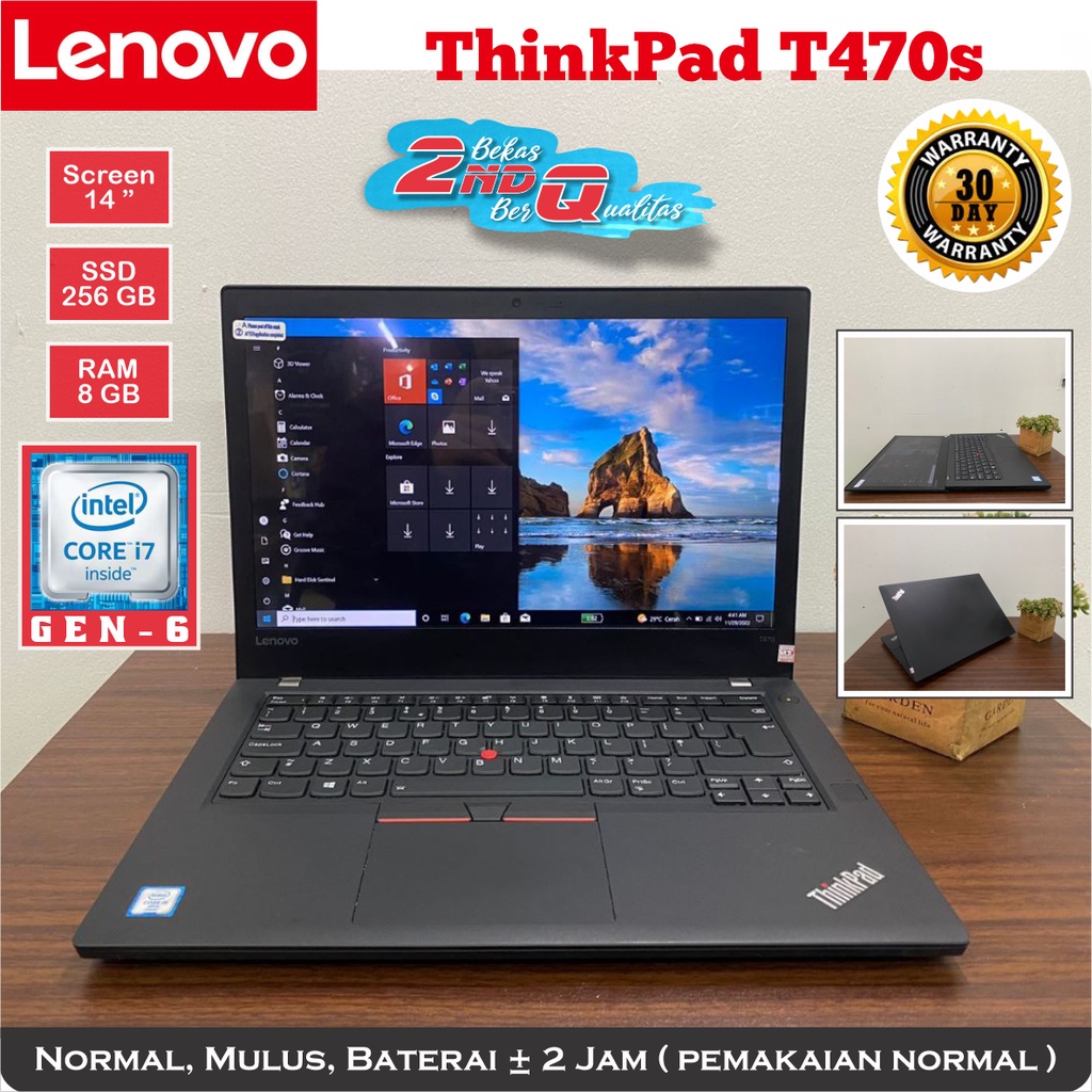 Laptop Notebook Lenovo Thinkpad T470s Intel Core I7 Gen