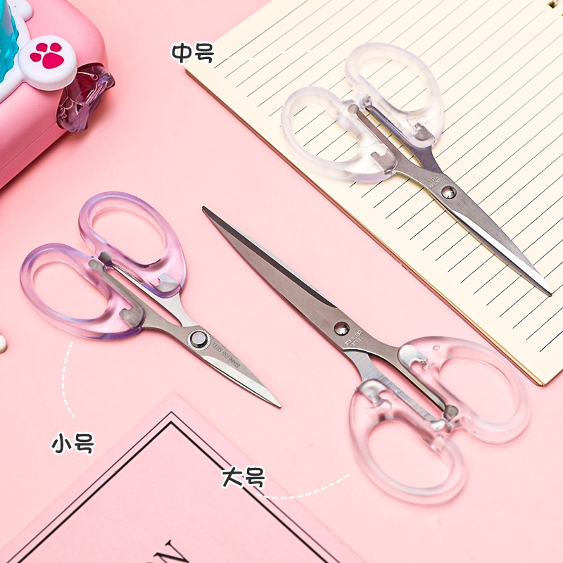 ⭐️𝐈𝐇𝐒 𝟗𝟖𝟐 𝐋𝐚𝐦𝐩𝐮𝐧𝐠⭐️Gunting Kertas Transparan Pemotong Kertas Scrapbooking Cutter Perlengkapan Kantor Sekolah