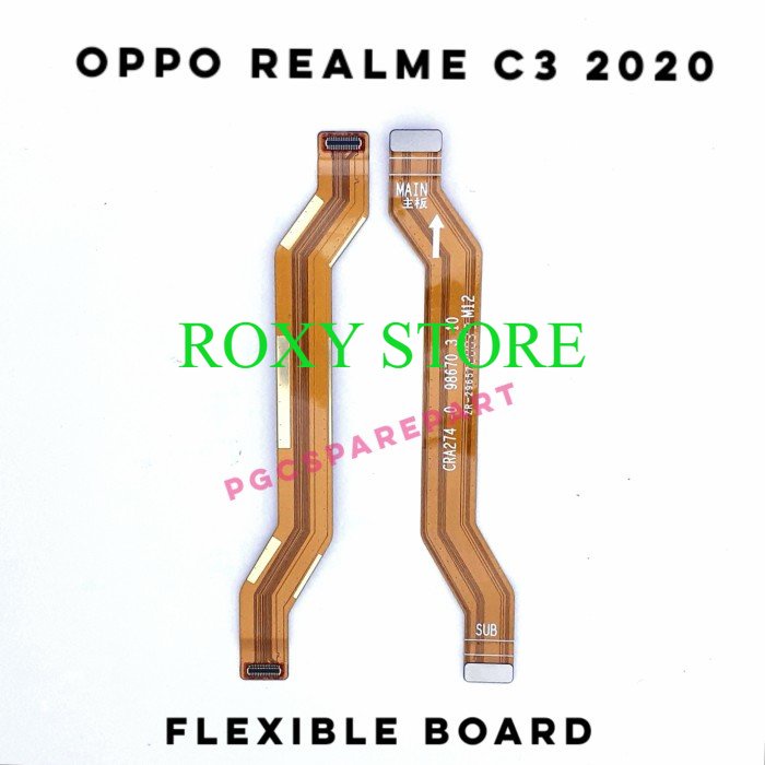 Original Flexible Konektor Board ke Charger Oppo Realme C3 2020 - Original