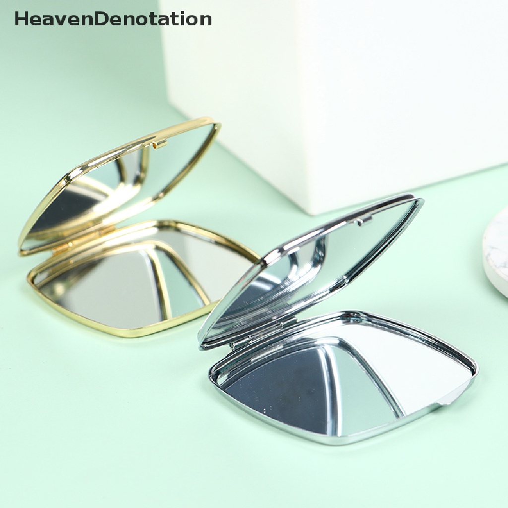 [HeavenDenotation] Compact Makeup Mirror Cermin Make Up Saku Bulat Pembesar Kosmetik HDV