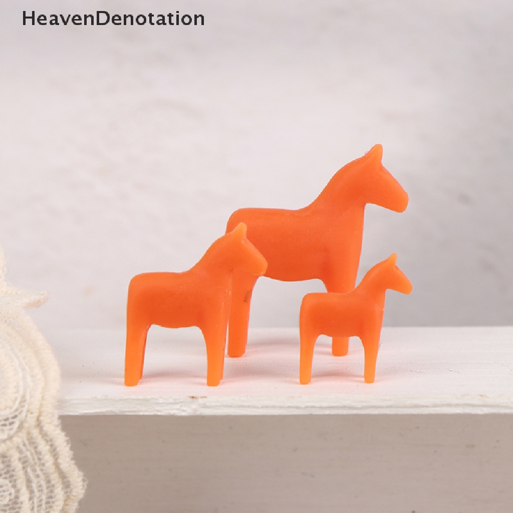 [HeavenDenotation] 1set 1: 6/1: 12rumah Boneka Miniatur Simulasi Nordic pony Dekorasi Aksesoris HDV