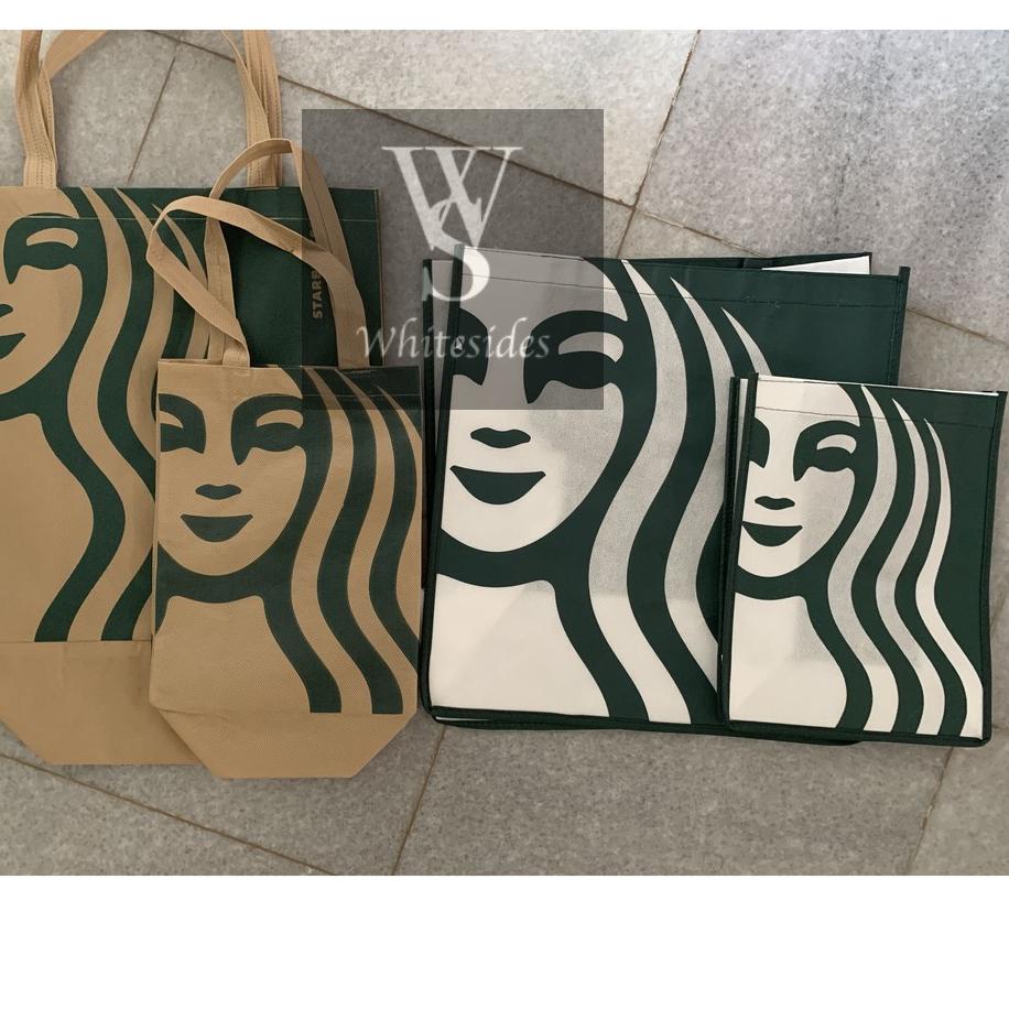 Trxw3W7i Starbucks Siren Spunbond Spunbound Tas Reusable Tote Bag Original Goodie New Paper Jeans Ca