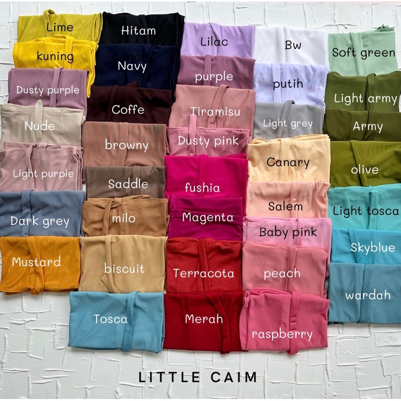 LITTLECAIM - ALISHA BERGO HIJAB KATALOG 2 | hijab anak | pasmina instan anak