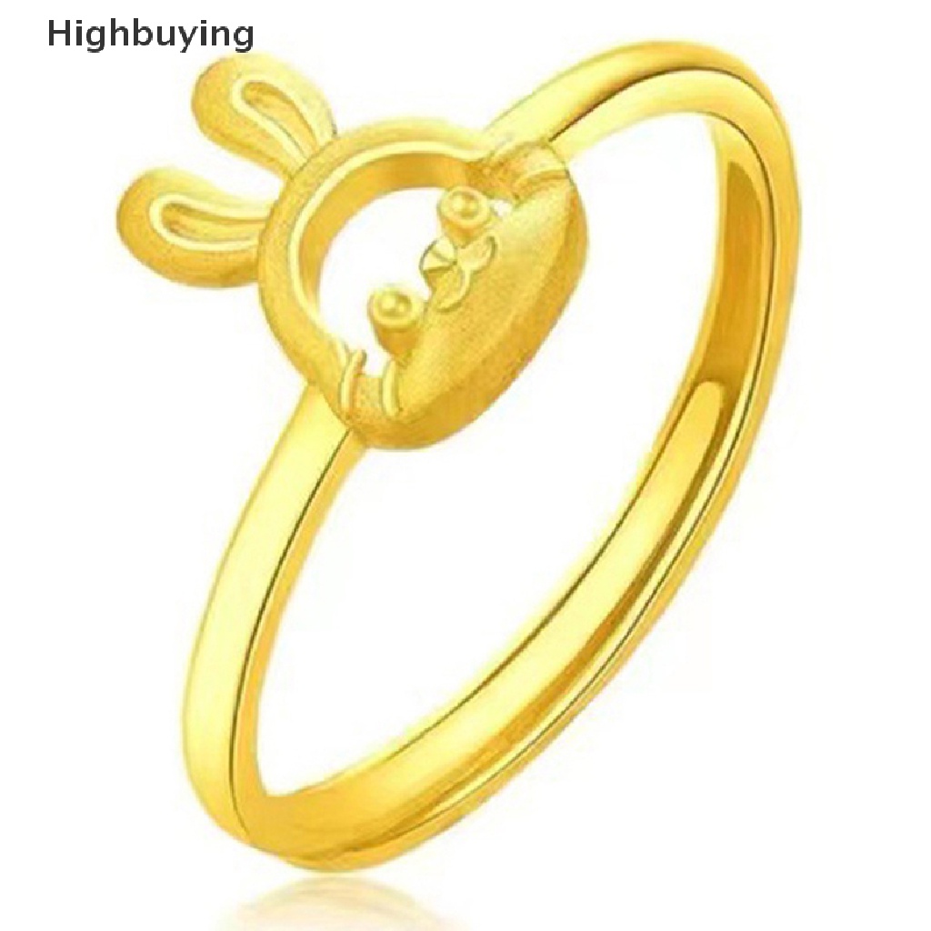 Hbid Kelinci Cincin Aksesoris Lucu Kecantikan Kartun Anime Perhiasan Adjustable Teman Baik Confidante Mainan Gadis Hadiah Glory