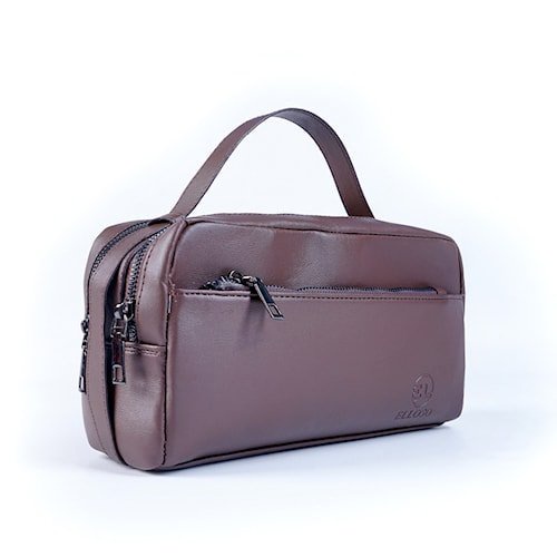 Tas Handbag Pouch Bag Clutch Bag Pria Wanita Kulit Merek Elloso EP03 Kulit PU