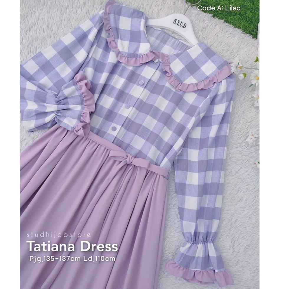 MENARIK Baju Gamis Muslim Dewasa / Tatiana Dress / Baju Wanita Korea / Dress Muslim Dewasa / Gamis B