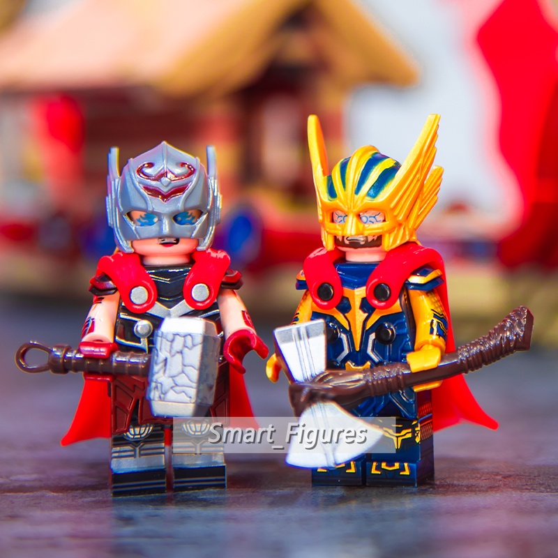 Thor4 Valkyrie Iron Man 3nahkoda Bintang-Tuhan Rakitan Blok Bangunan Angka Mini Mainan Edukasi