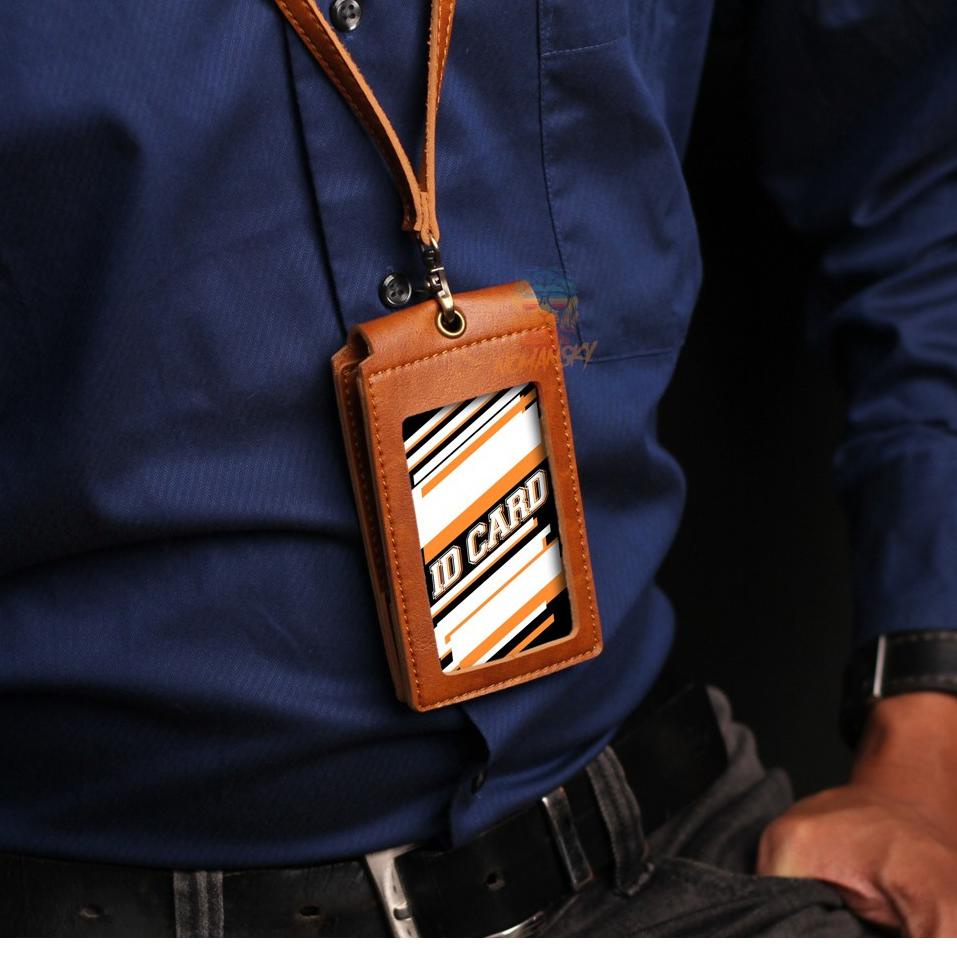 

Ready stock NAME TAG KULIT / ID CARD HOLDER KULIT / ID CARD / GANTUNGAN NAMA ID CARD KANTOR (FRONT) 97