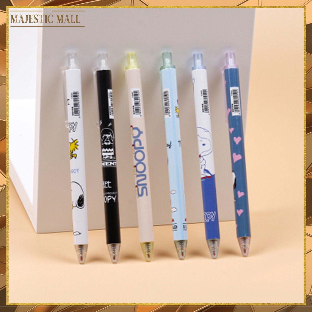 

® Pulpen Gel Motif Snoopy Pulpen Pelajar Dan Kantor Pena Lucu Puppy Snoopy Press Gel Pen Import COD
