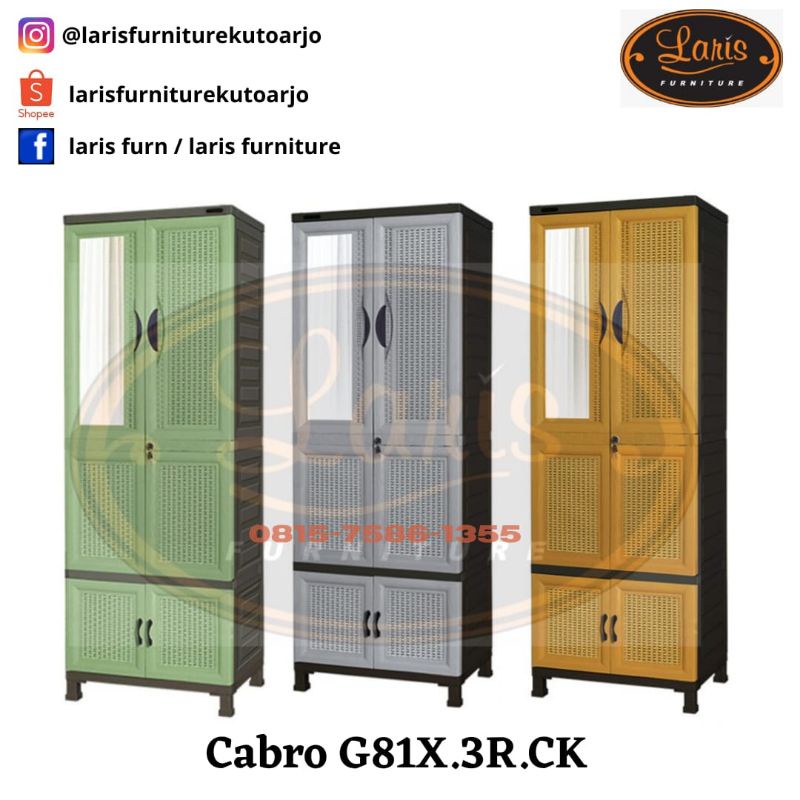 ALMARI PAKAIAN PLASTIK / CABINET NAPOLLY CABRO G81X.3R.CK