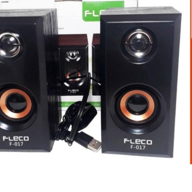 ♩ Speaker Salon Aktif Komputer Fleco F-017//Salon Komputer USB & AUX//Fleco 017 ☀