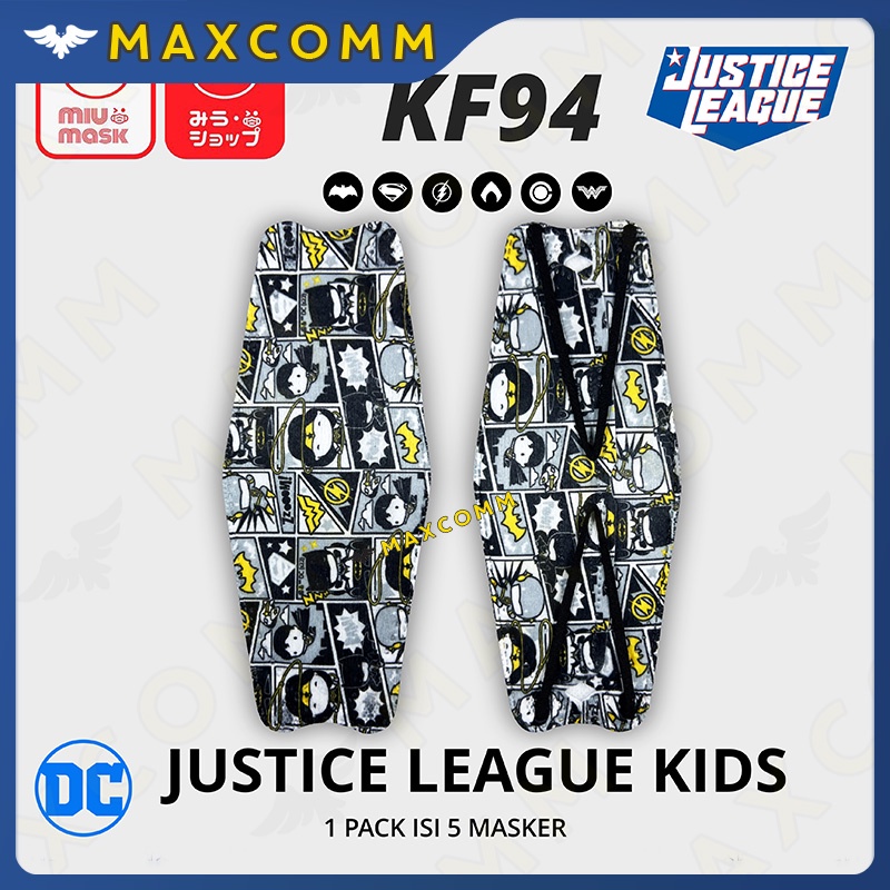 Masker MIU MASK Justice League KF94 Mask Anak (4Ply)