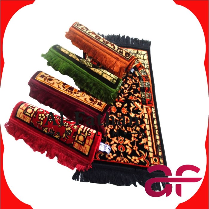 Sajadah Sajadah Arbain Rawdah Mini Kecil Kepala 3560 Anak Tebal Muka Turki/Pcs