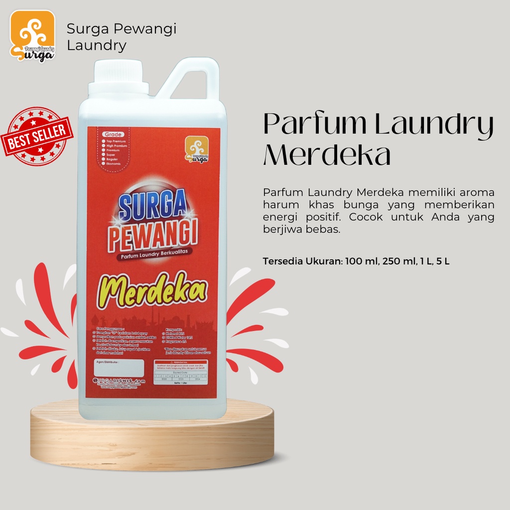 Parfum Laundry Aroma MERDEKA - Parfum Laundry Surga Pewangi