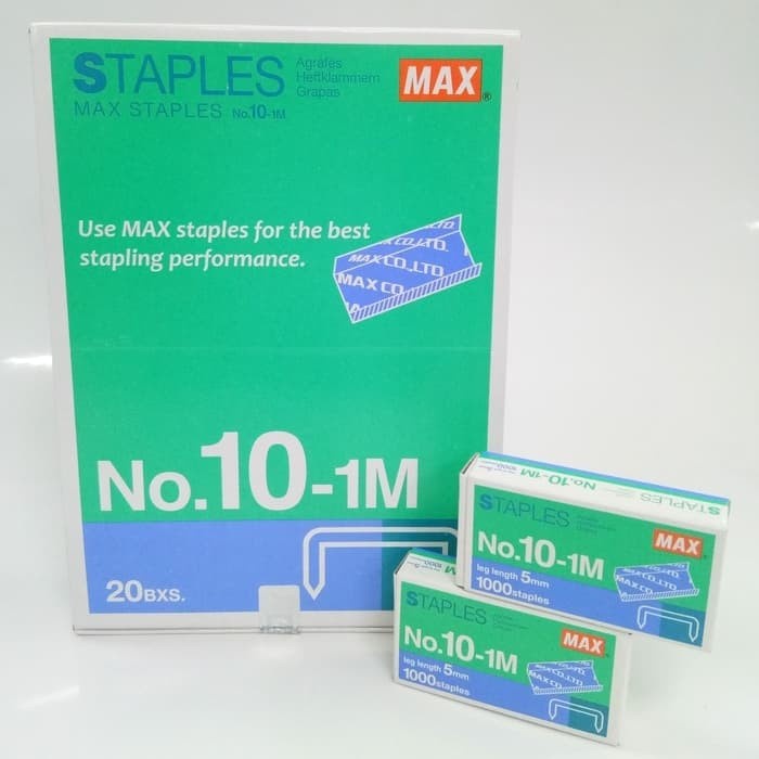 

[[JNT COD]] isi staples max no.10 (kecil)