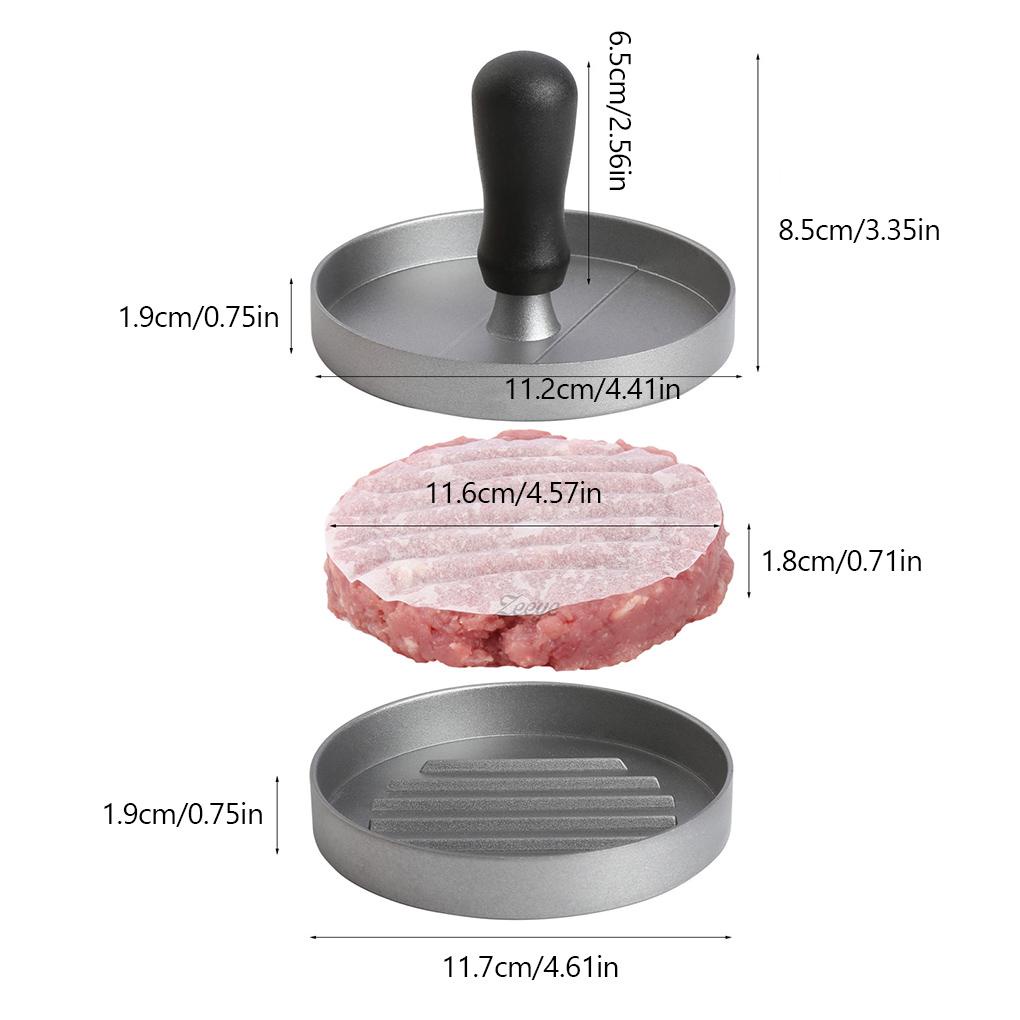 Hamburger Press Kitchen Patty Maker Cetakan Burger Masak Anti Lengket Dengan 100pcs Wax Papers