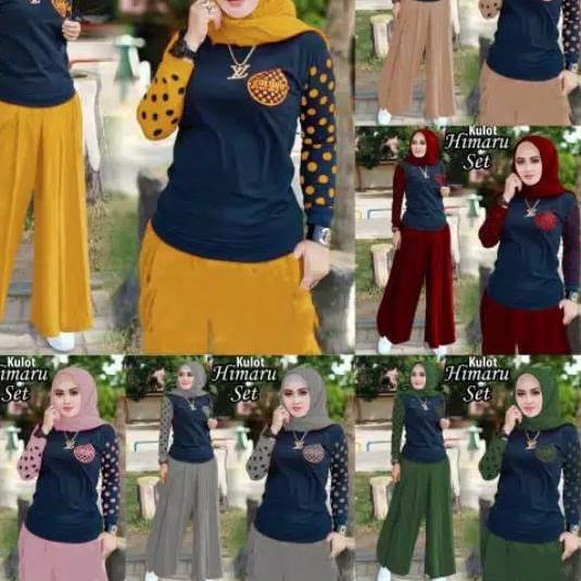 ◄ SETELAN HIMARU KULOT / SETELAN KULOT / CELANA KULOT SET / KULOT HIMARU SET ●