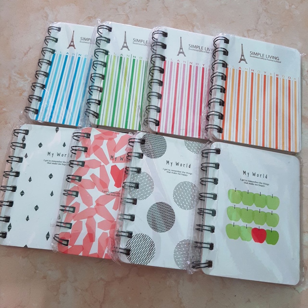 

Mini Notes Spiral Lucu A7/ notebook spiral / buku saku / buku kecil / note lucu / note kecil
