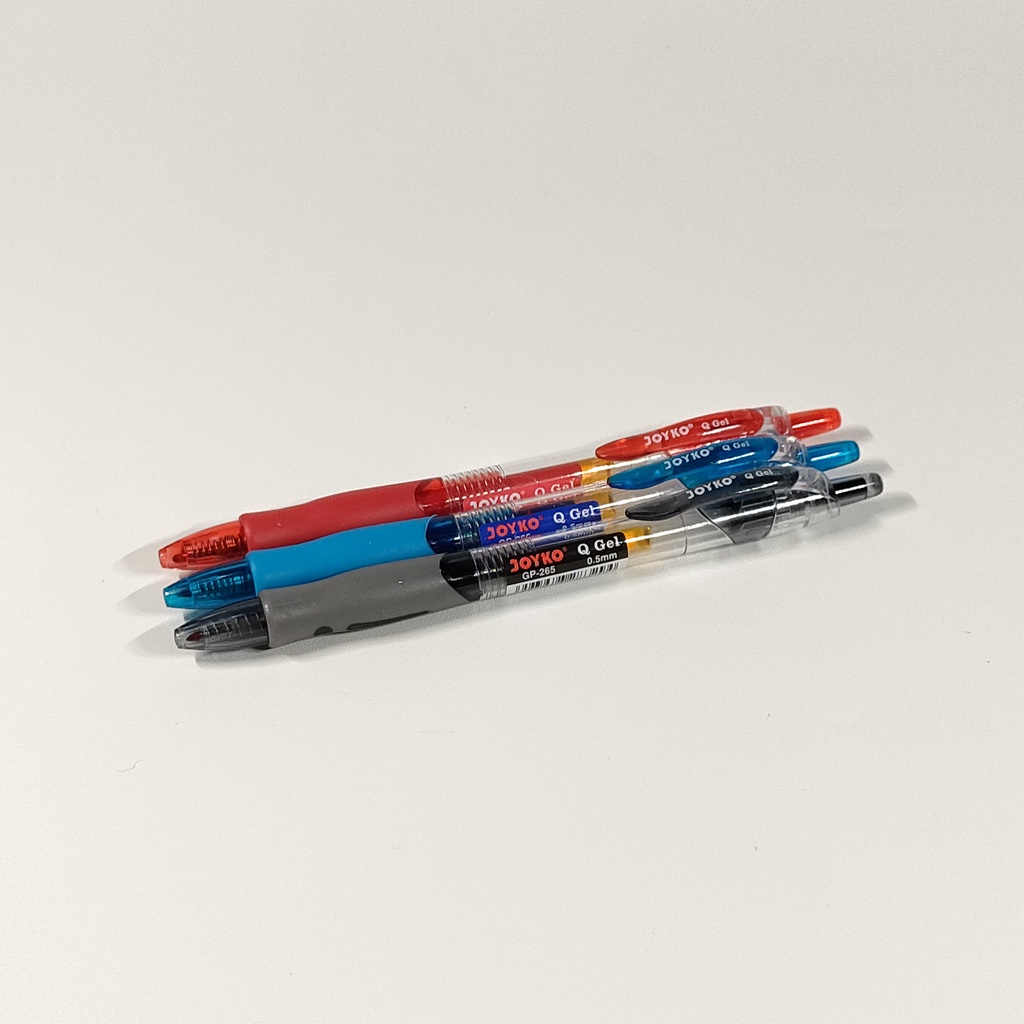 

Joyko Q-Gel GP-265 0.5mm Tinta Hitam dan Biru