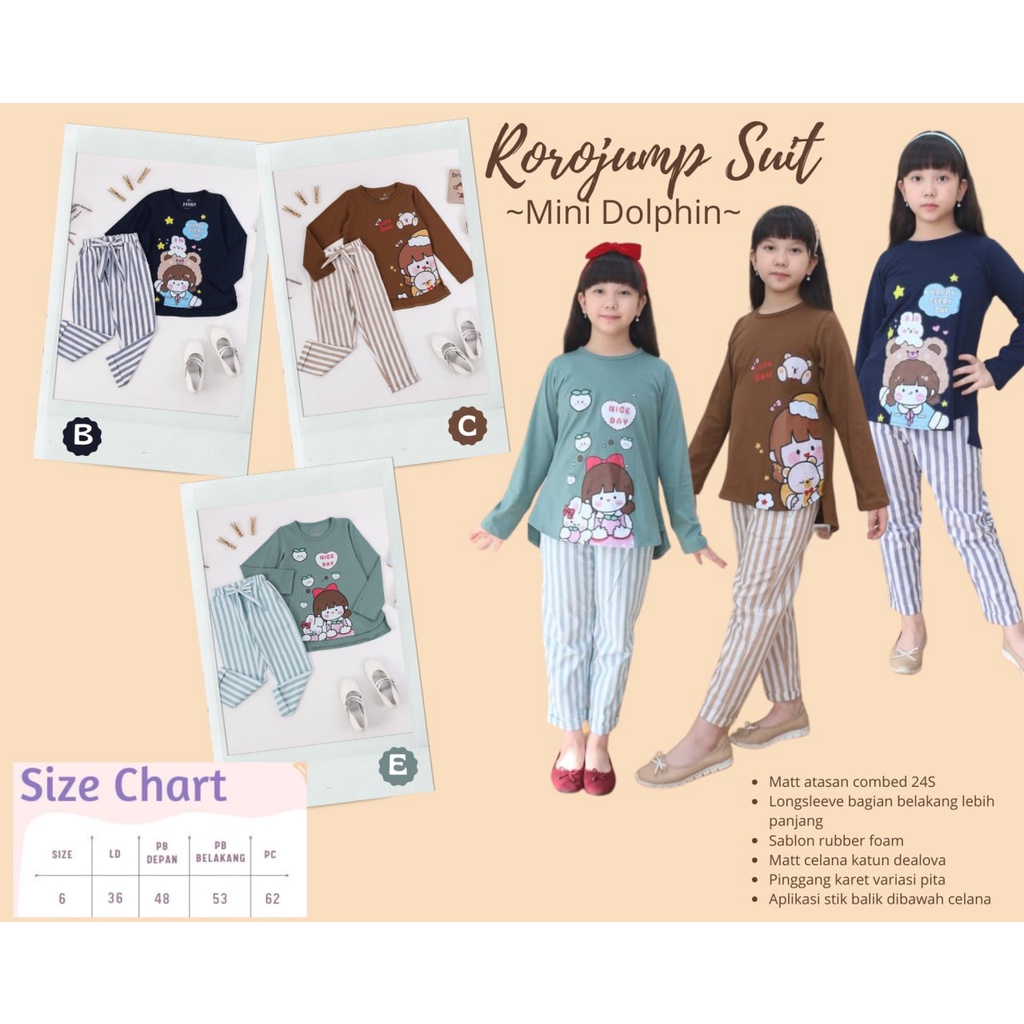 STELAN ANAK | ROROJUMP SUIT MINI DOLPHIN