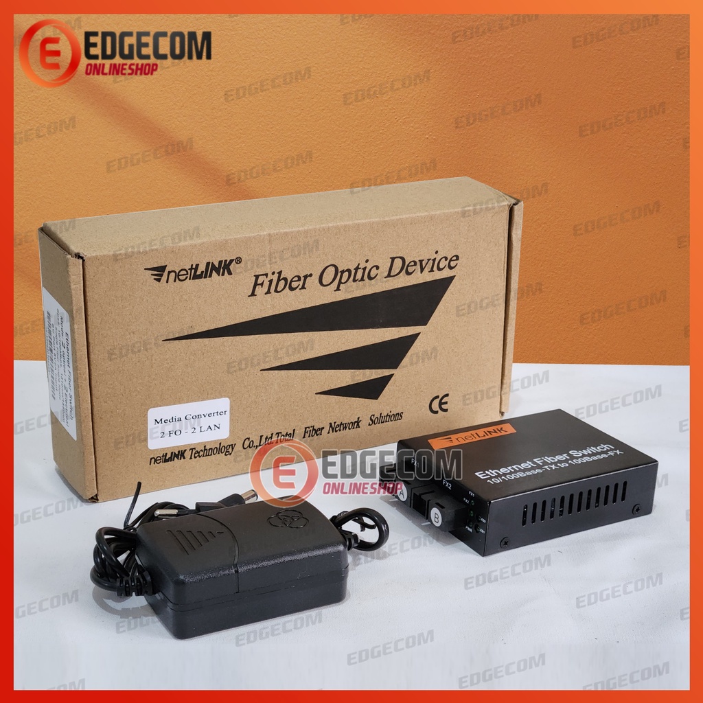 Media Konverter 2 FO 2 LAN 10/100 LAN RJ45 Ethernet Fiber Optic switch Media Converter netlink