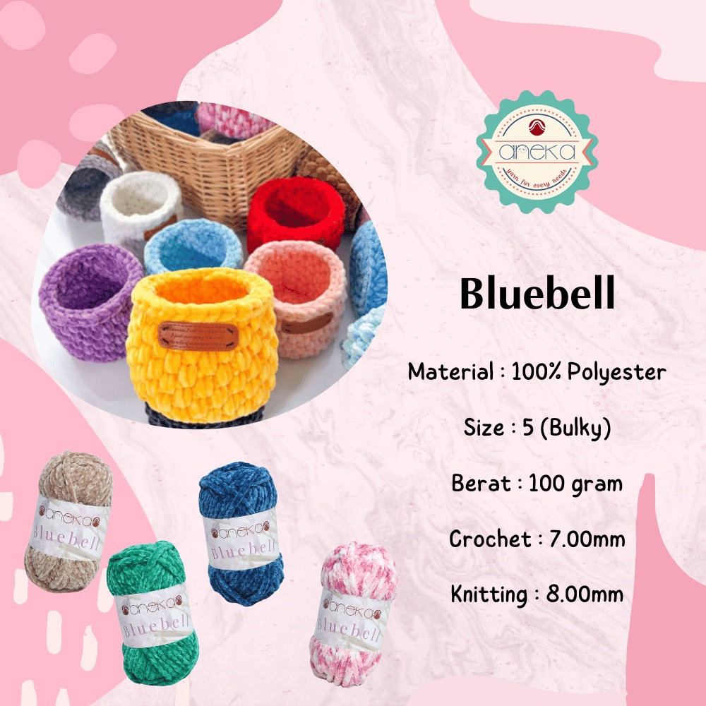 KATALOG - Benang Rajut Bluebell / Bludru / Velvet Yarn