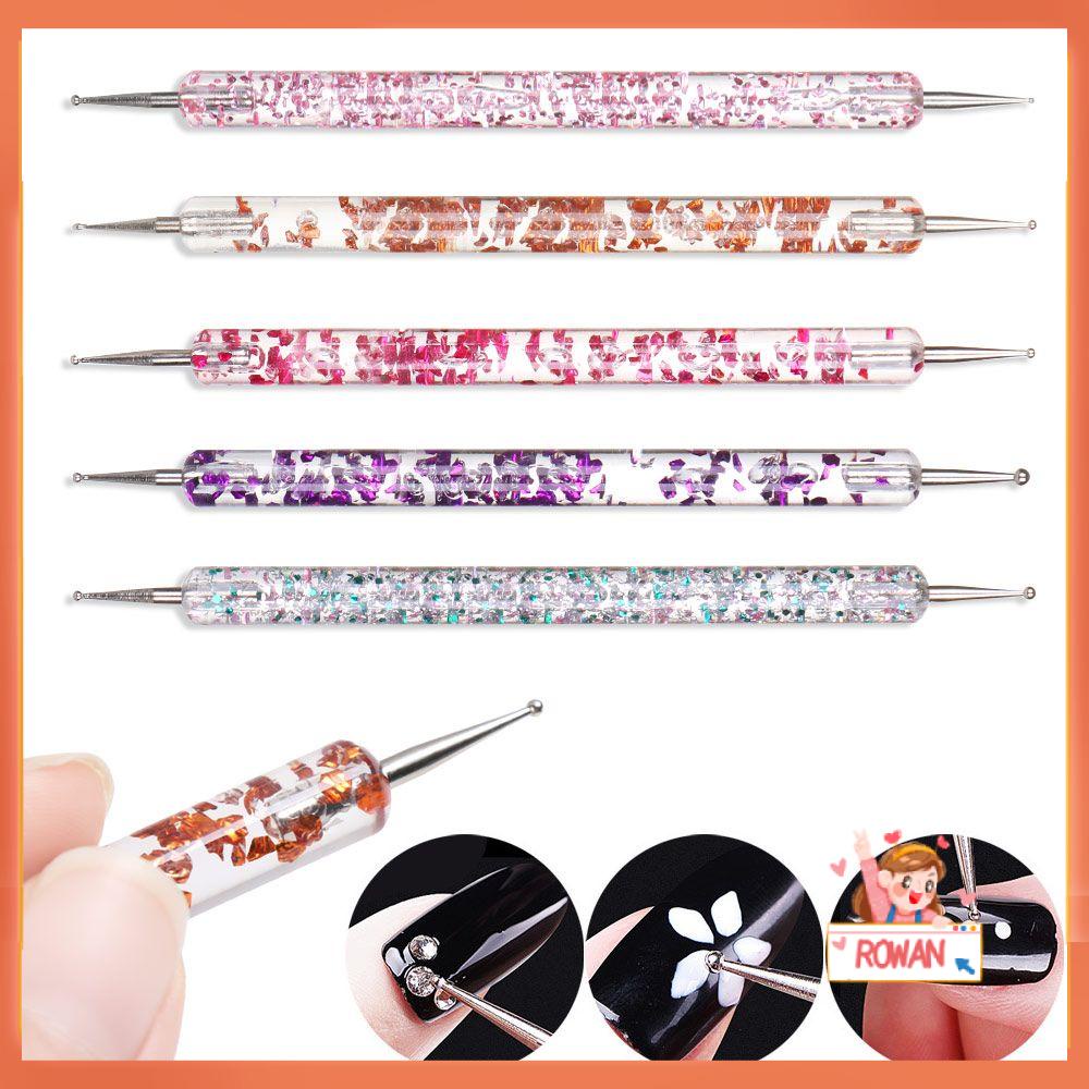 R-flower 5Pcs Dotting Pen Fashion Marbleizing 2arah Lukisan