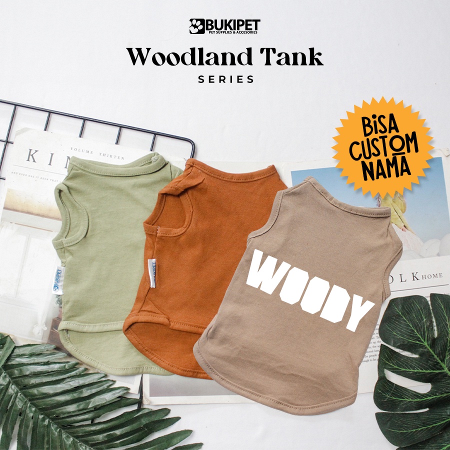 baju kucing anjing kelinci monyet lucu murah  aksesoris hewan kecil - WOODLAND TANK SERIES