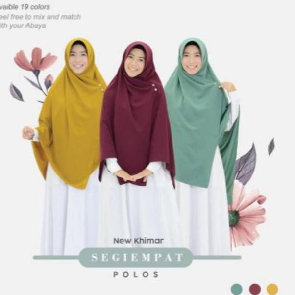 ❆ Segi empat polos [cm] / Kerudung segi empat polos / Hijab Hayuri 100% ♠
