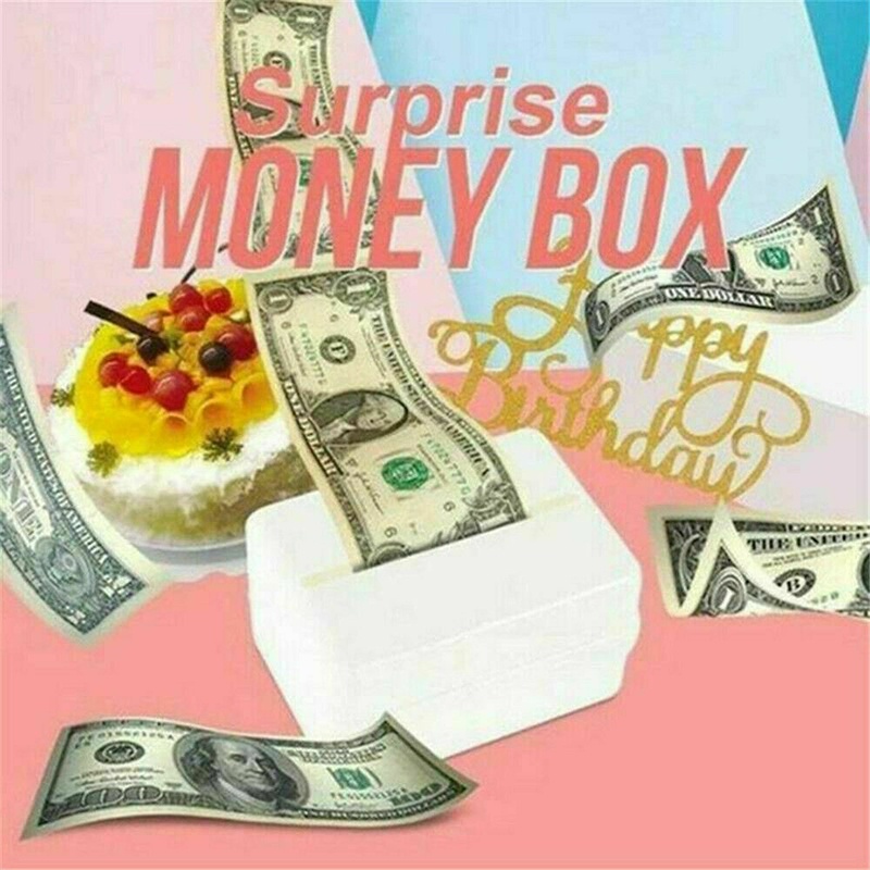 Kotak Penyimpanan Uang / Kue Ulang Tahun Model Tarik Transparan