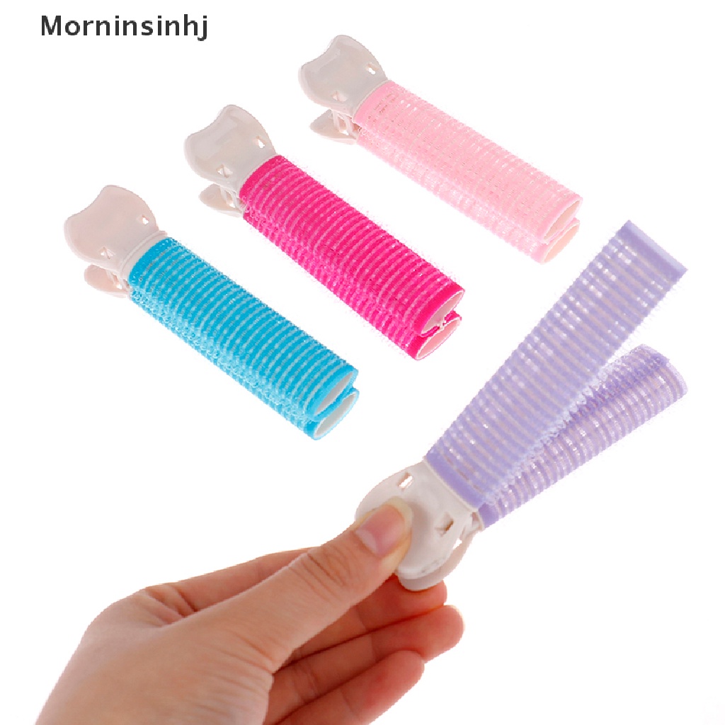 Mornin 2Pcs Hair Curler Clip Self Grip Volume Rambut Akar Berbulu Klip Rambut Curly Clip id