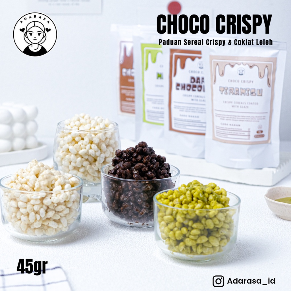 

CHOCO CRISPY by ADARASA | RICE CRISPY COKLAT LUMER | BERBAGAI VARIAN RASA