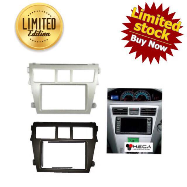 Frame Head Unit Double Din Tape VIOS 2007-2012 / Limo Gen 2 (Black)