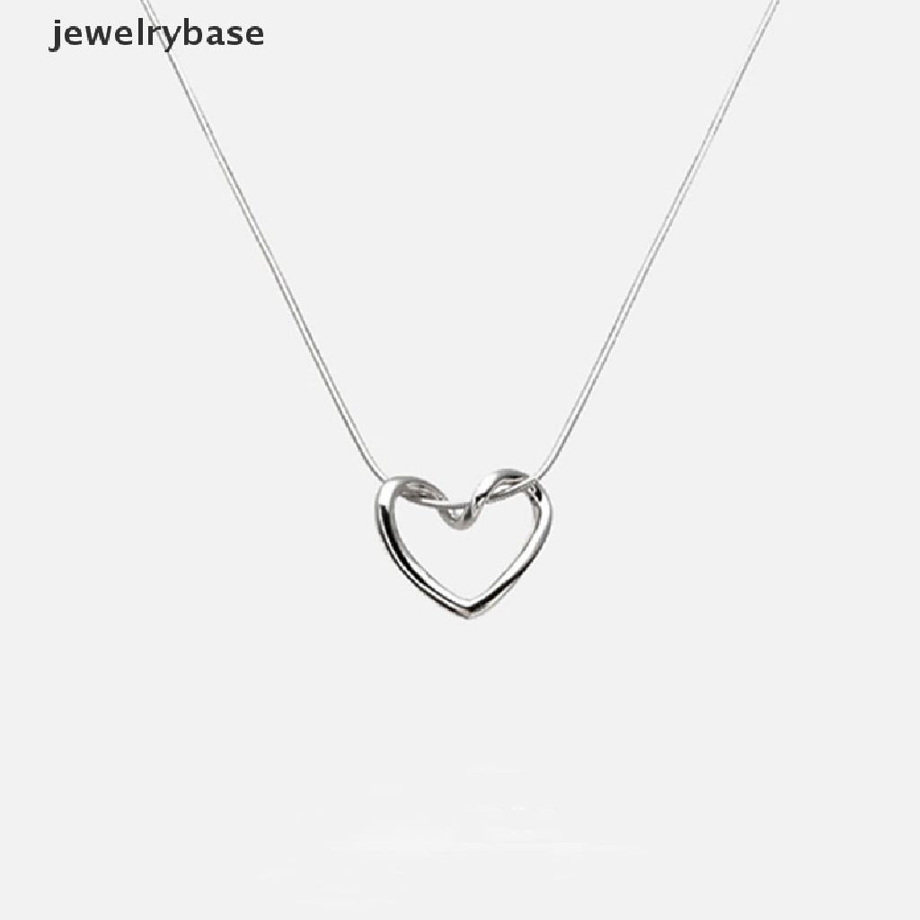 [jewelrybase] Baru Jantung Kalung Wanita Klavikula Rantai Leher Choker Kalung Untuk Wanita Perhiasan Gratis Dropshipping Grosir Butik