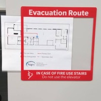 

akrilik custom evacuation insert plan sign tanda papan board map isi 2