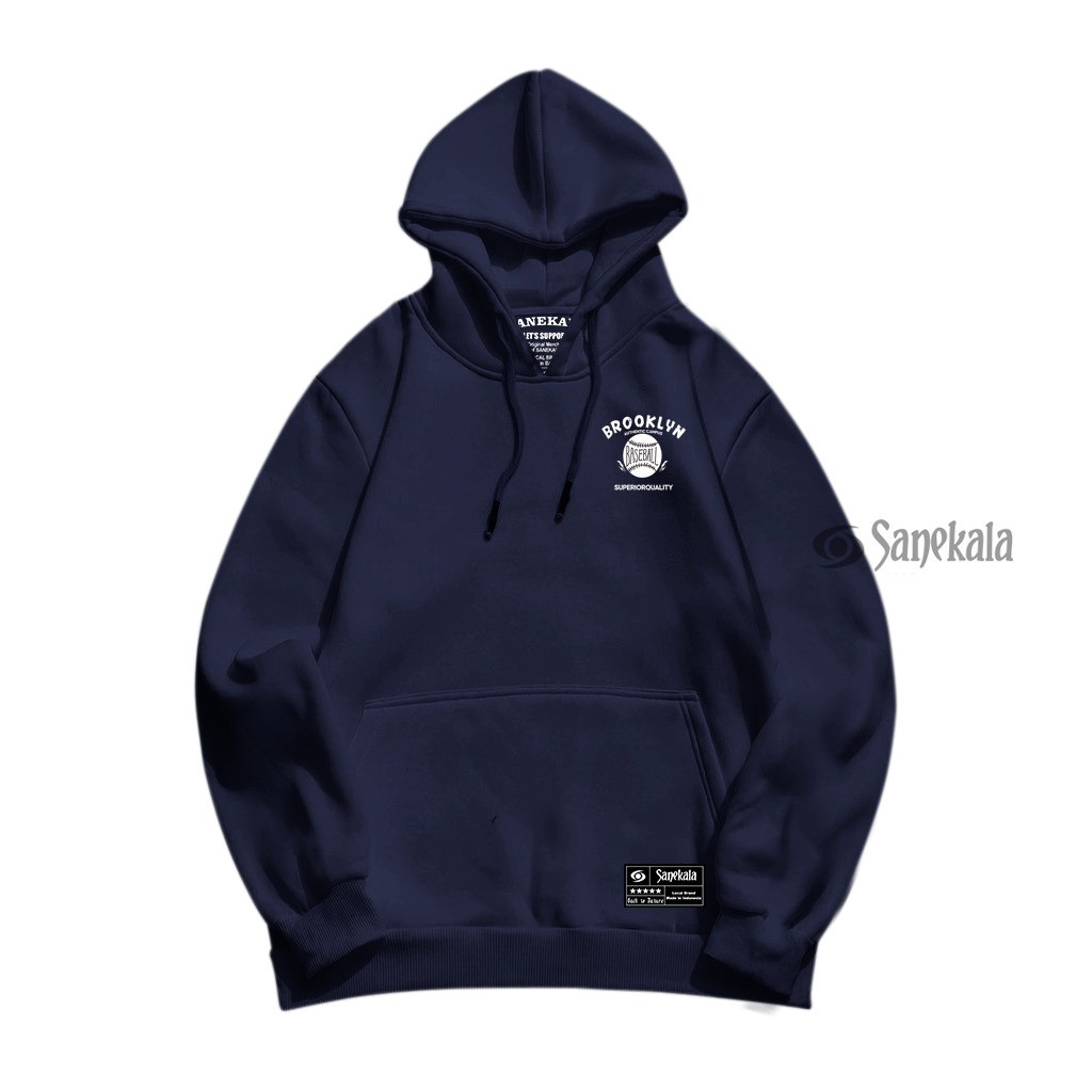 SNKL BROKLYN Sweater Hoodie Jumper Basic Cewe Cowo Unisex Pria Wanita Bahan Tebal Oversize M L XL XXL